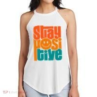 Inspirational Quote Stay Positive Yellow Smily Face Women's Perfect Tri Rocker Tank thumb 2