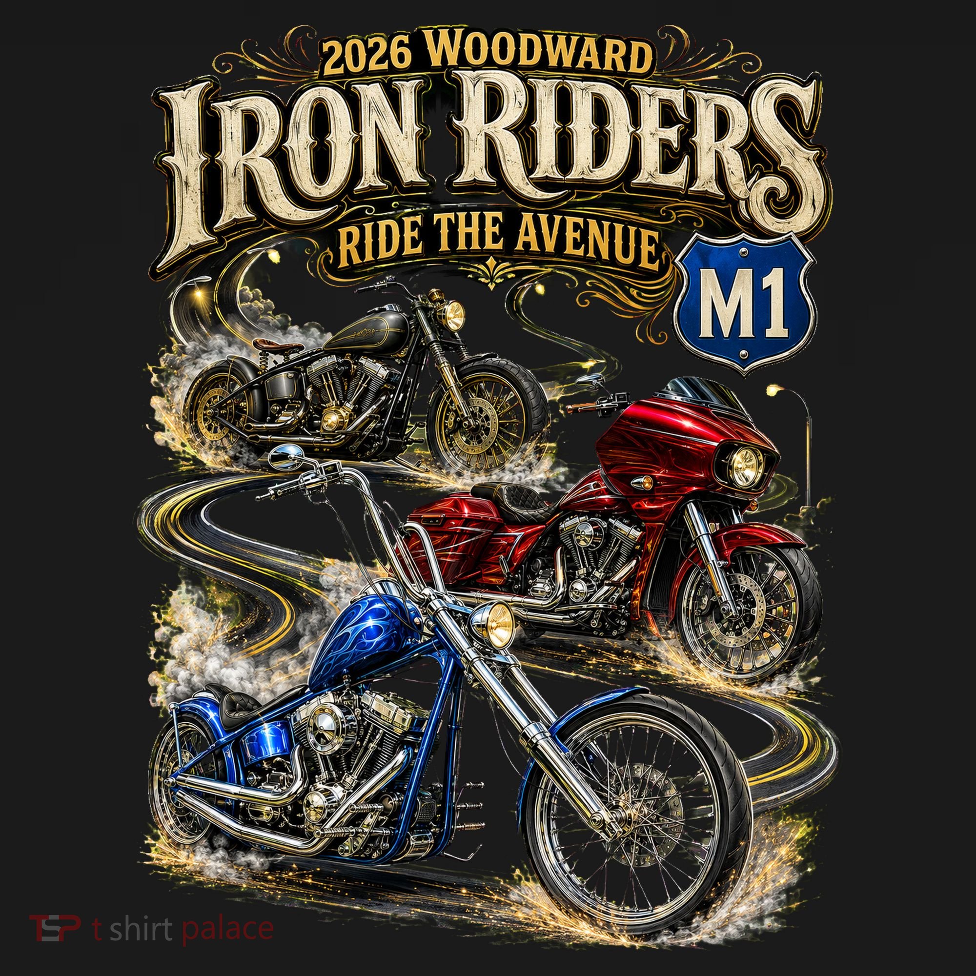 Iron Riders 2026 Woodward Ride The Avenue M1 Bikers Bucket Hat
