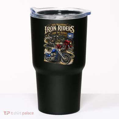 Iron Riders 2026 Woodward Ride The Avenue M1 Bikers Tumbler