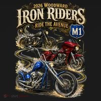 Iron Riders 2026 Woodward Ride The Avenue M1 Bikers Kids Hoodie thumb 5