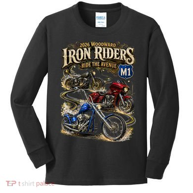 Iron Riders 2026 Woodward Ride The Avenue M1 Bikers Kids Long Sleeve Shirt