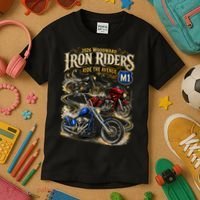 Iron Riders 2026 Woodward Ride The Avenue M1 Bikers Kids T-Shirt thumb 3