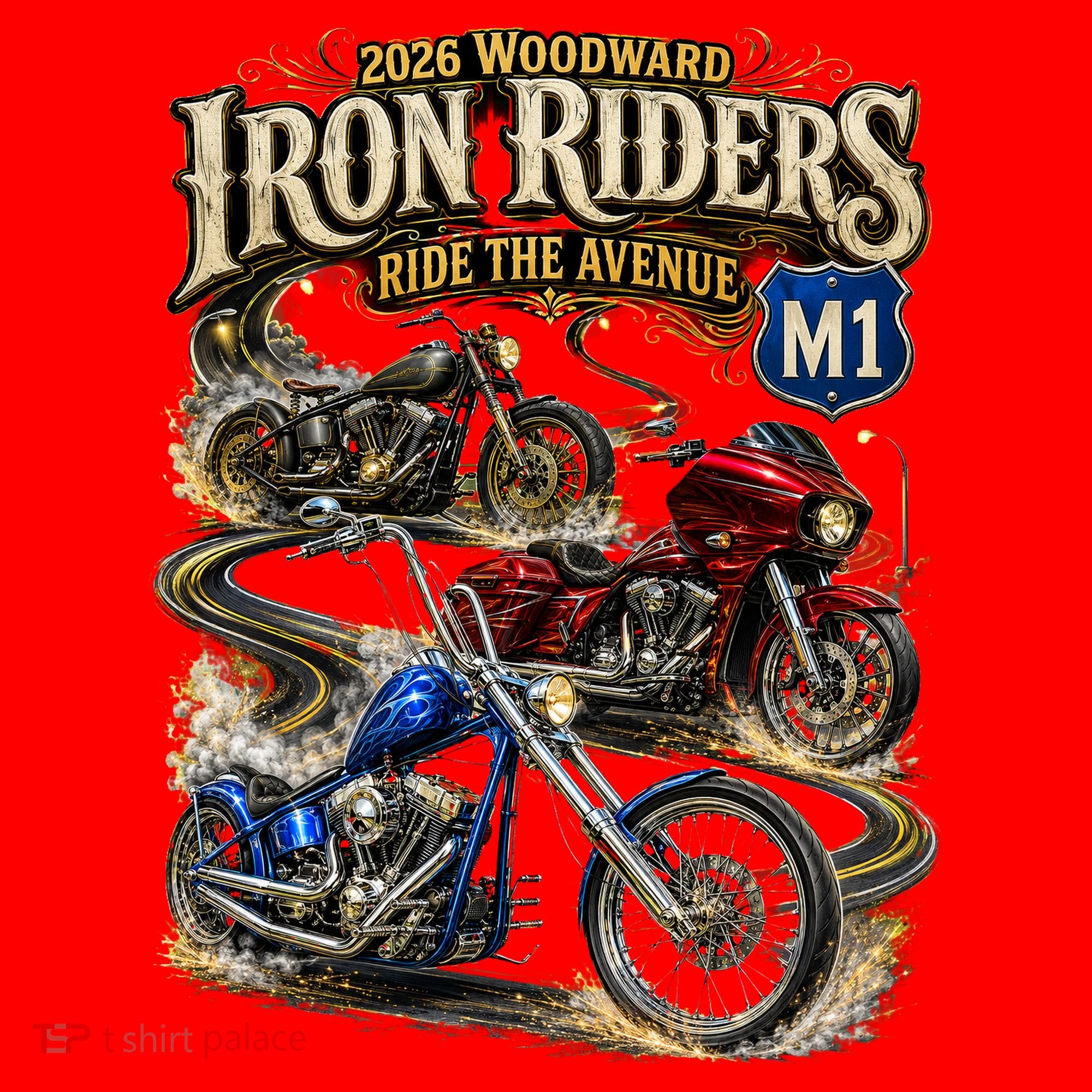 Iron Riders 2026 Woodward Ride The Avenue M1 Bikers Santa Hat