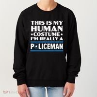 I'm Really A Policeman Police Officer Law Enforcement Great Gift Women's Sweatshirt thumb 0