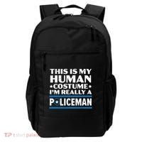 I'm Really A Policeman Police Officer Law Enforcement Great Gift Backpack thumb 0