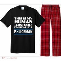 I'm Really A Policeman Police Officer Law Enforcement Great Gift Pajama Set thumb 0