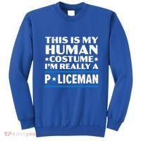 I'm Really A Policeman Police Officer Law Enforcement Great Gift Sweatshirt thumb 0