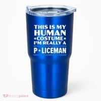 I'm Really A Policeman Police Officer Law Enforcement Great Gift Tumbler thumb 0