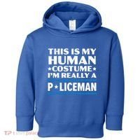 I'm Really A Policeman Police Officer Law Enforcement Great Gift Toddler Hoodie thumb 0