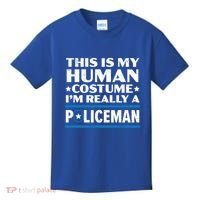 I'm Really A Policeman Police Officer Law Enforcement Great Gift Kids T-Shirt thumb 0