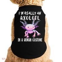 I'm Really An Axolotl In A Human Funny Halloween Costume Doggie Tank thumb 0