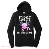 I'm Really An Axolotl In A Human Funny Halloween Costume Women's Hoodie thumb 0