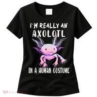 I'm Really An Axolotl In A Human Funny Halloween Costume Women's T-Shirt thumb 0