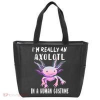 I'm Really An Axolotl In A Human Funny Halloween Costume Tote Bag thumb 0