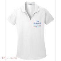 IM Retired And Having A Good Time Is My Job Women's Dry Zone Grid Polo thumb 0