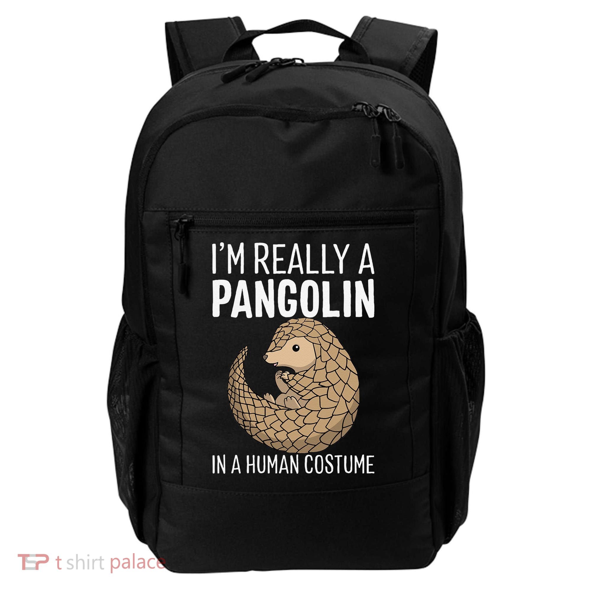 Im Really A Pangolin In A Human Costume Halloween Backpack