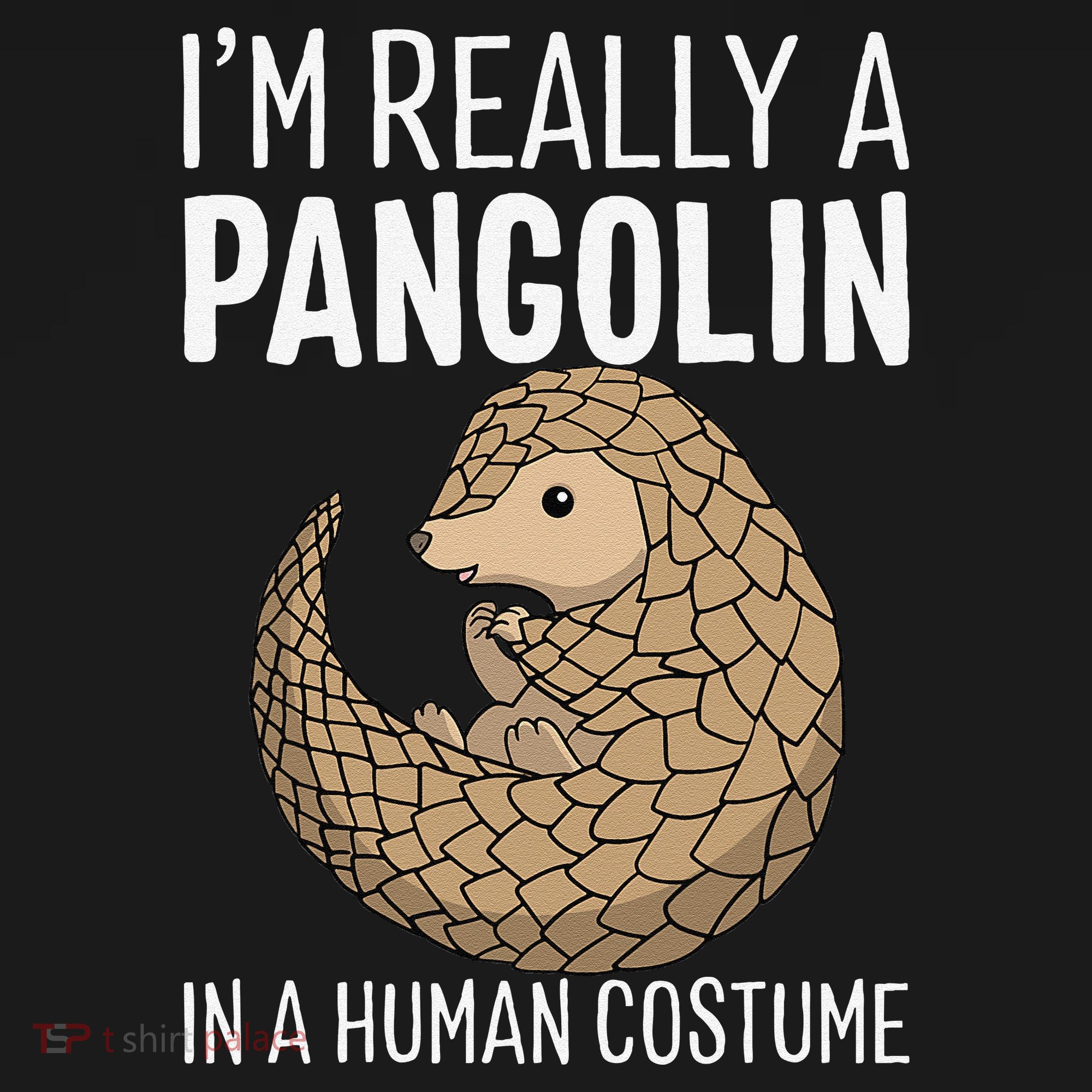 Im Really A Pangolin In A Human Costume Halloween Women's Hoodie