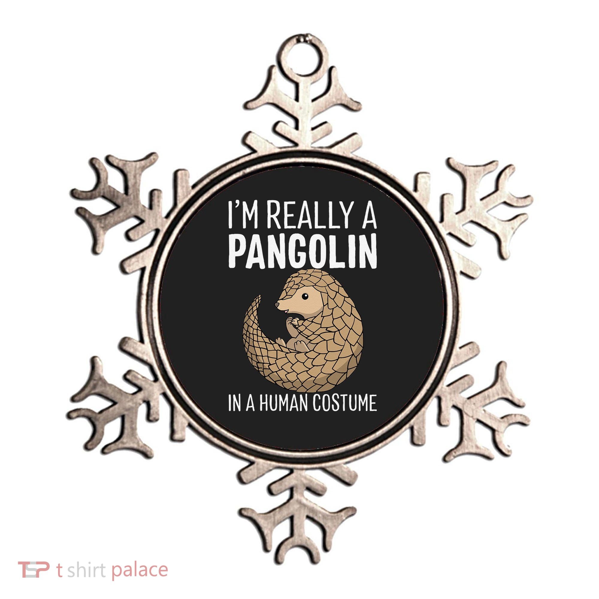 Im Really A Pangolin In A Human Costume Halloween Ornament