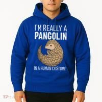Im Really A Pangolin In A Human Costume Halloween Hoodie thumb 2