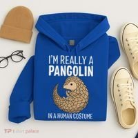 Im Really A Pangolin In A Human Costume Halloween Hoodie thumb 4