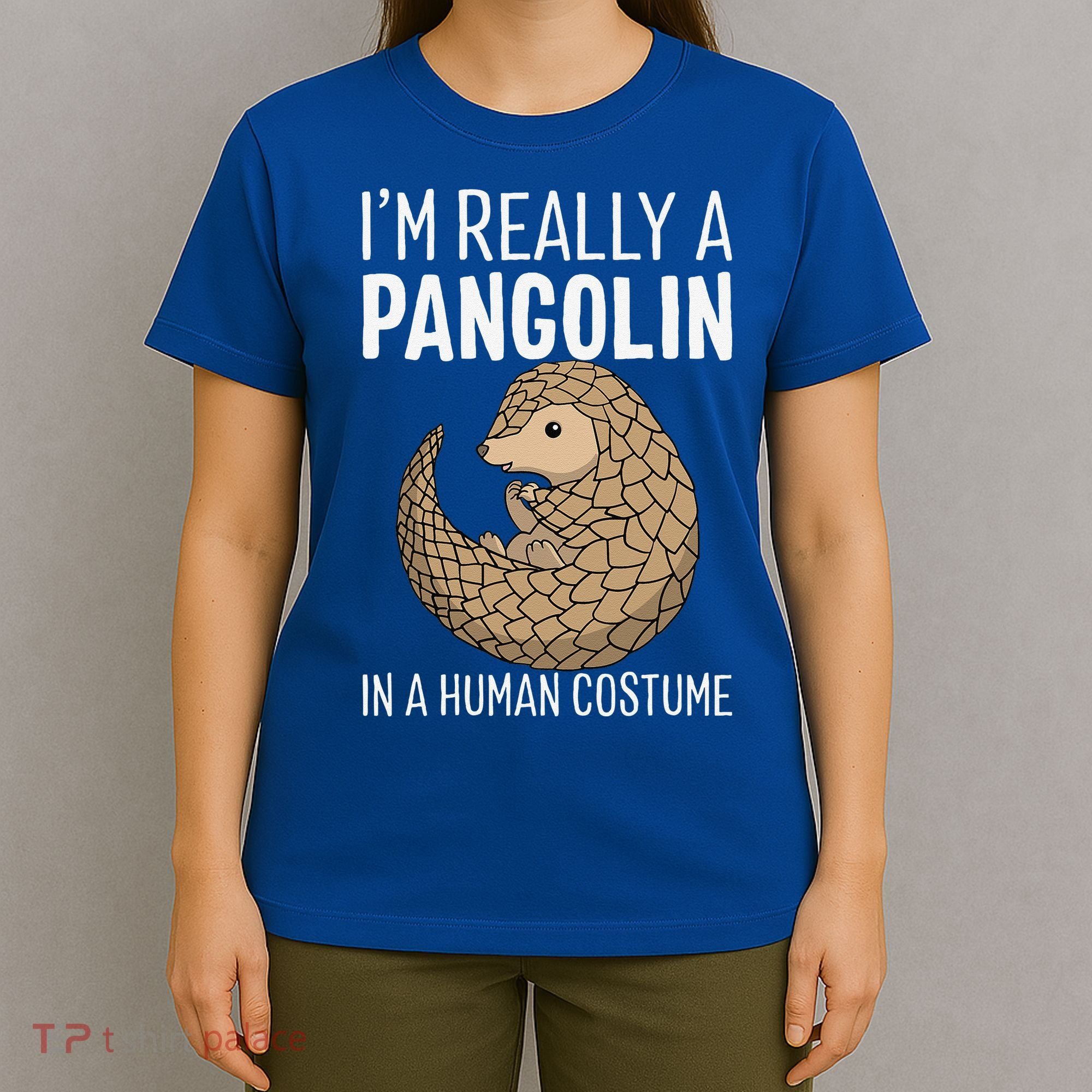 Im Really A Pangolin In A Human Costume Halloween T-Shirt