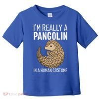 Im Really A Pangolin In A Human Costume Halloween Toddler T-Shirt thumb 0