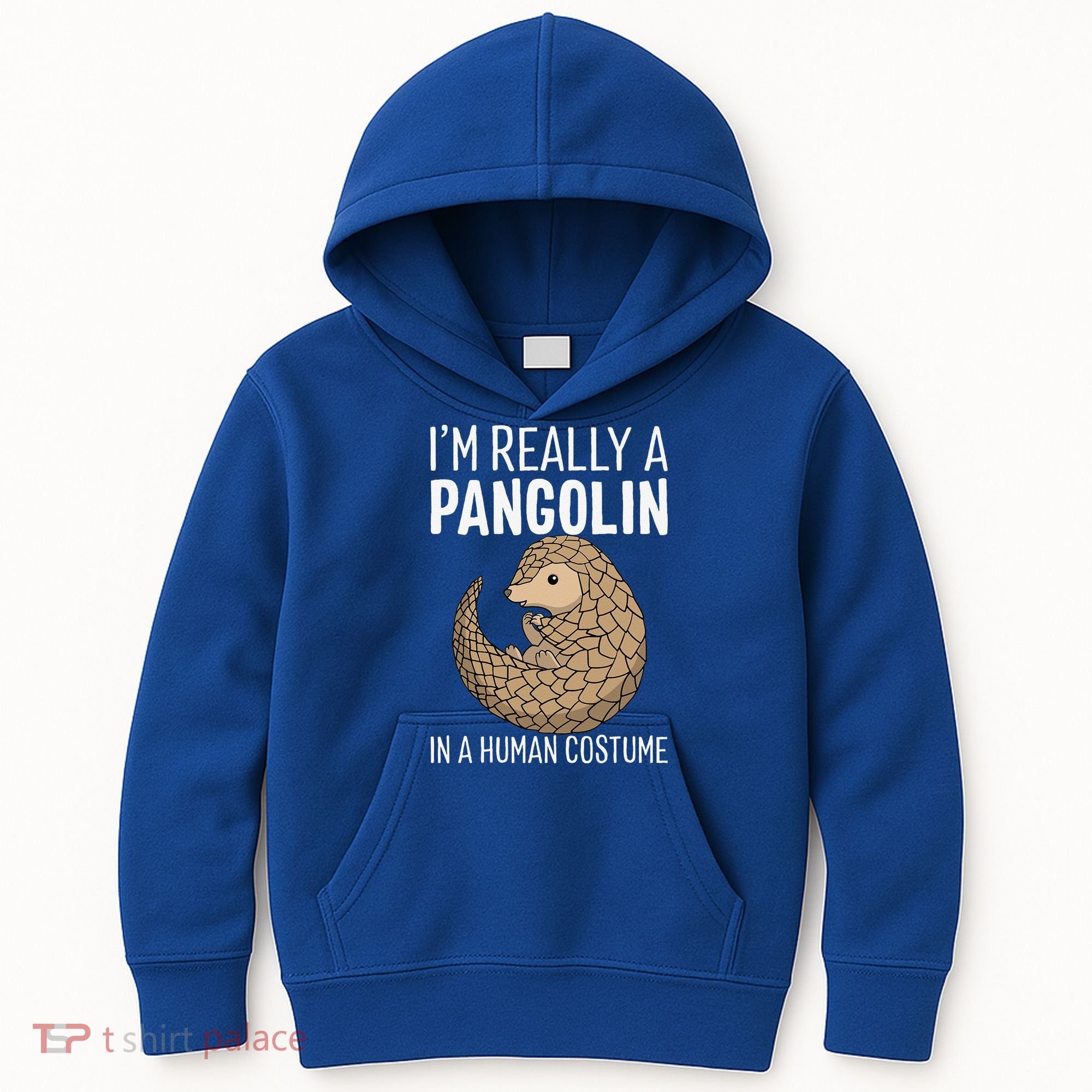 Im Really A Pangolin In A Human Costume Halloween Kids Hoodie