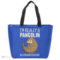 Im Really A Pangolin In A Human Costume Halloween Tote Bag thumb 0