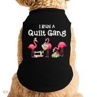 I Run A Quilt Gang Funny Quilting Doggie Tank thumb 0