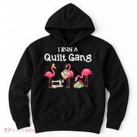 I Run A Quilt Gang Funny Quilting Hoodie thumb 0