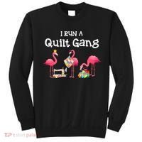 I Run A Quilt Gang Funny Quilting Sweatshirt thumb 0