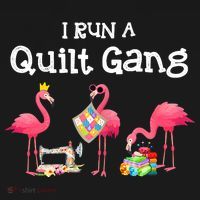 I Run A Quilt Gang Funny Quilting Bucket Hat thumb 4