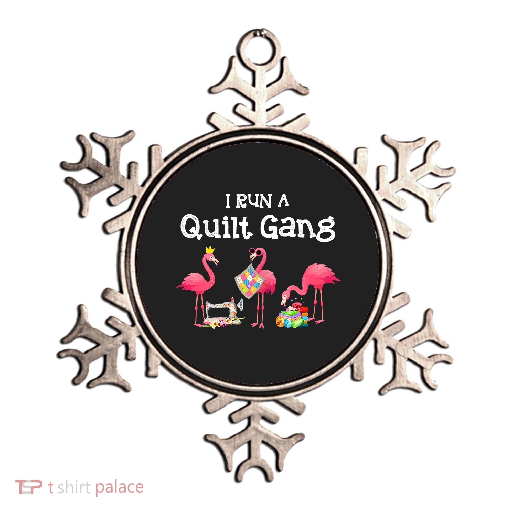 I Run A Quilt Gang Funny Quilting Ornament