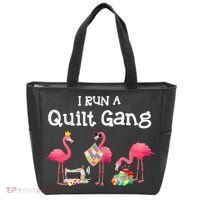 I Run A Quilt Gang Funny Quilting Tote Bag thumb 0