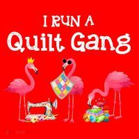 I Run A Quilt Gang Funny Quilting Santa Hat thumb 1