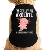 I'm Really An Axolotl In A Human Costume Halloween Funny  Doggie Tank thumb 0