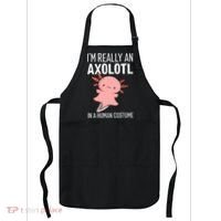 I'm Really An Axolotl In A Human Costume Halloween Funny  Apron thumb 0