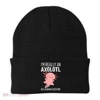 I'm Really An Axolotl In A Human Costume Halloween Funny  Beanie thumb 0