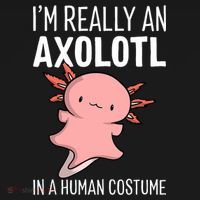 I'm Really An Axolotl In A Human Costume Halloween Funny  Baby Bodysuit thumb 2