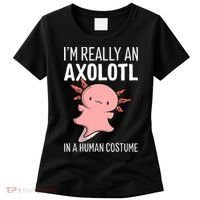 I'm Really An Axolotl In A Human Costume Halloween Funny  Women's T-Shirt thumb 0