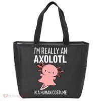 I'm Really An Axolotl In A Human Costume Halloween Funny  Tote Bag thumb 0