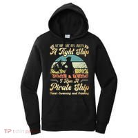 I Run A Pirate Ship Some Moms Run A Tight Ship For Cool Mom Women's Hoodie thumb 0