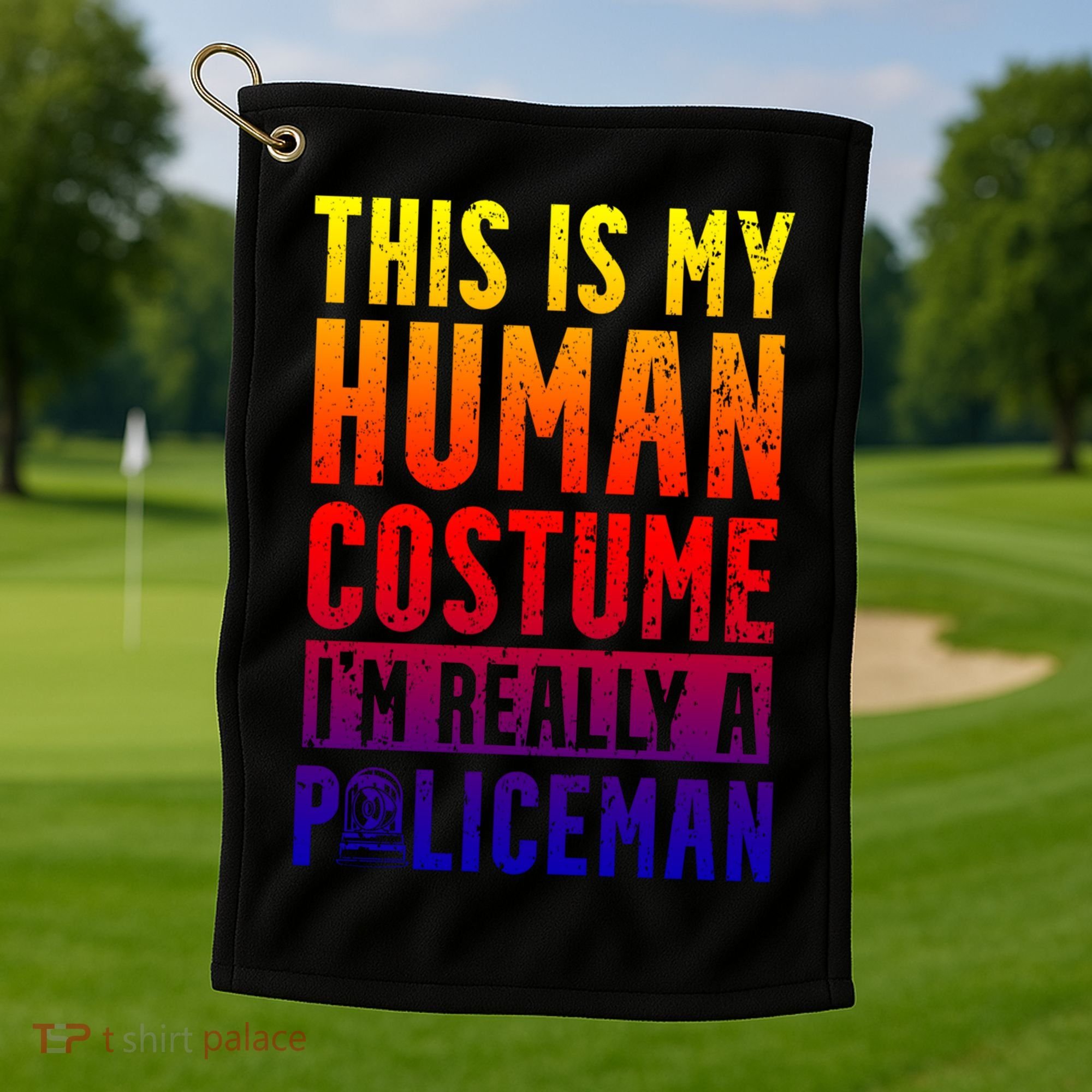 I'm Really A Policeman Police Officer Law Enforcement Gift Golf Towel