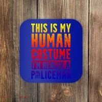 I'm Really A Policeman Police Officer Law Enforcement Gift Coaster thumb 0