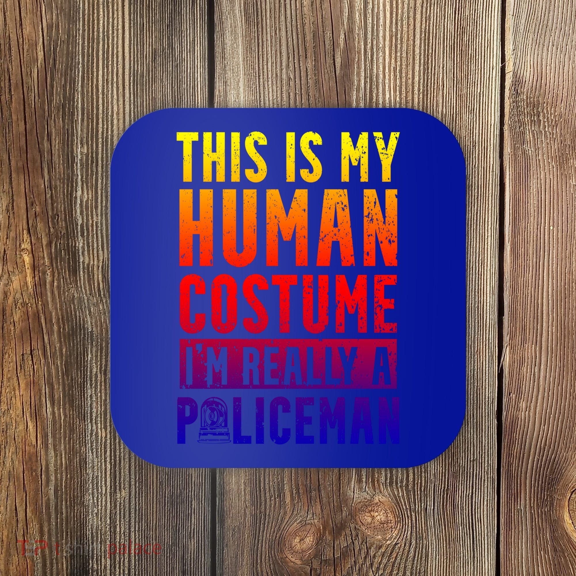 I'm Really A Policeman Police Officer Law Enforcement Gift Coaster