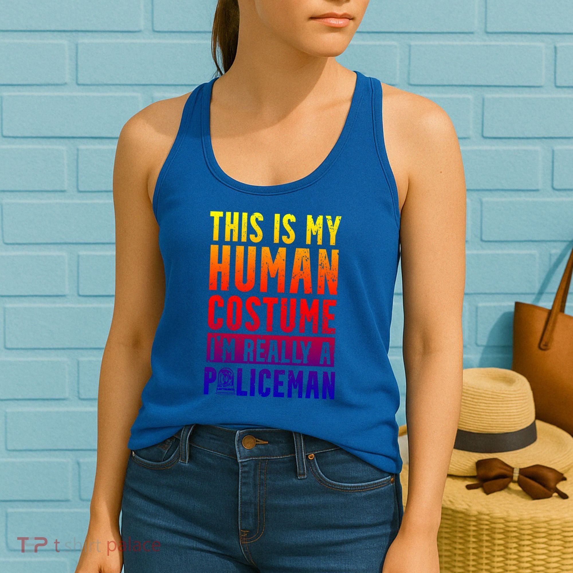 I'm Really A Policeman Police Officer Law Enforcement Gift Women's Tank Top