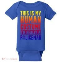 I'm Really A Policeman Police Officer Law Enforcement Gift Baby Bodysuit thumb 0
