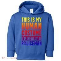 I'm Really A Policeman Police Officer Law Enforcement Gift Toddler Hoodie thumb 0