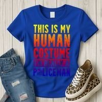 I'm Really A Policeman Police Officer Law Enforcement Gift Women's T-Shirt thumb 3