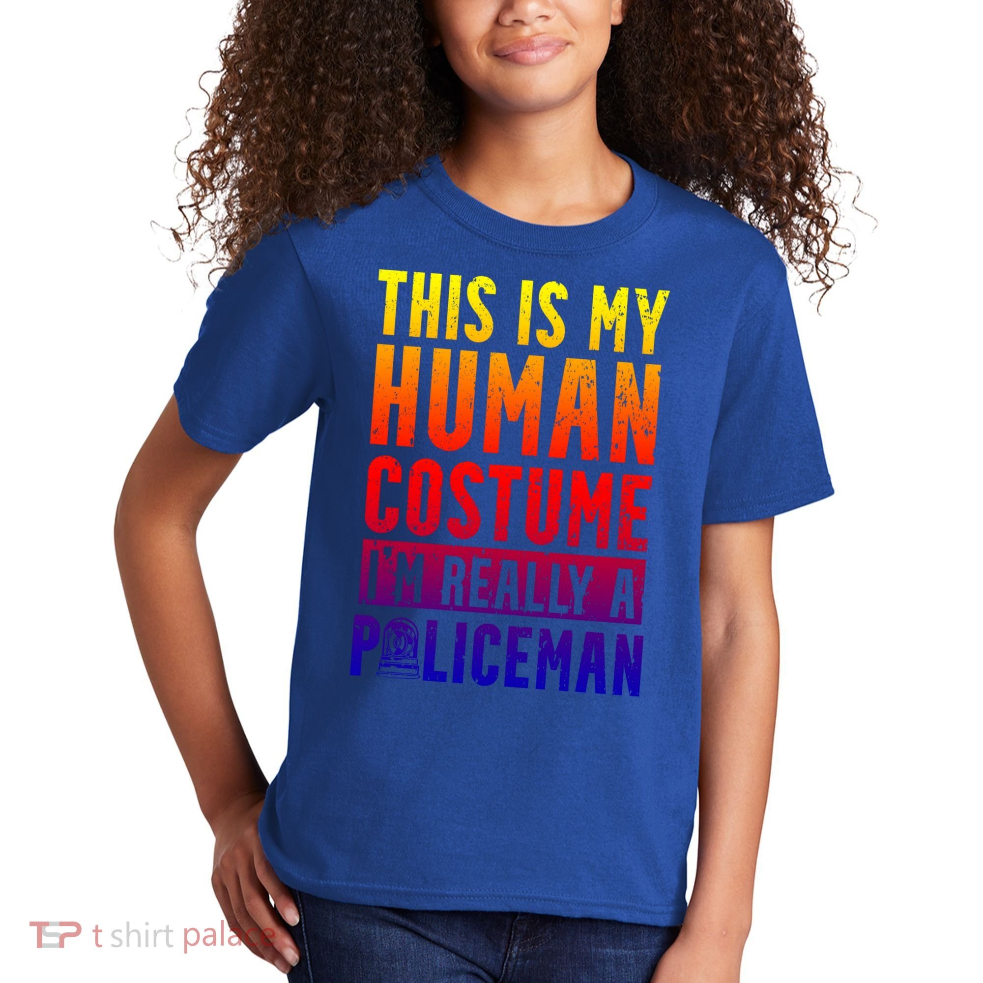 I'm Really A Policeman Police Officer Law Enforcement Gift Kids T-Shirt